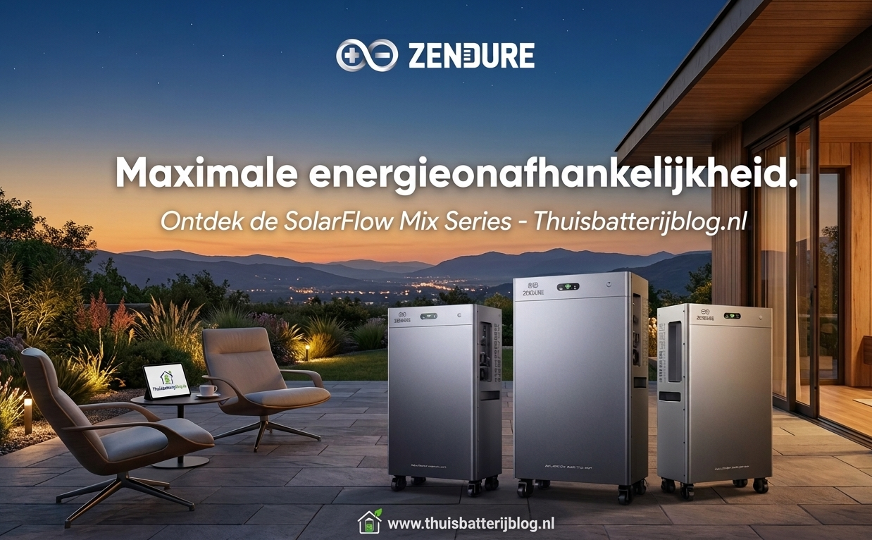 Zendure SolarFlow Mix serie: drie slimme thuisbatterijen voor maximale besparing